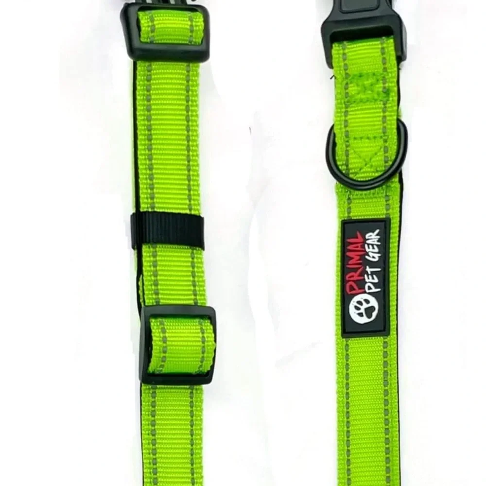 NWT Set of 3 Primal Pet Gear Collars Medium Green